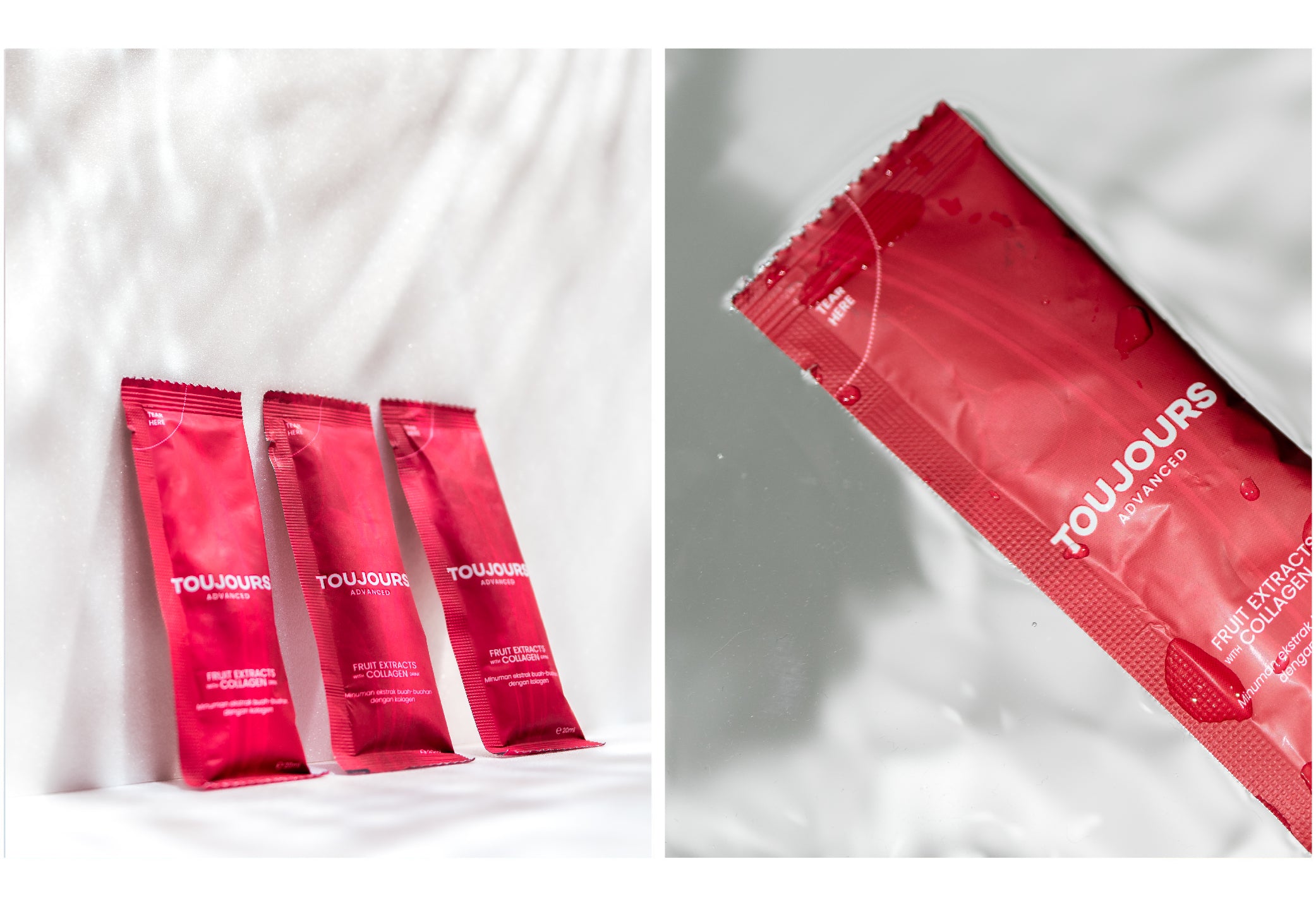 Toujours Advanced Fruit Extracts with Hydrolyzed Collagen Peptide Drink (30 Sachets)