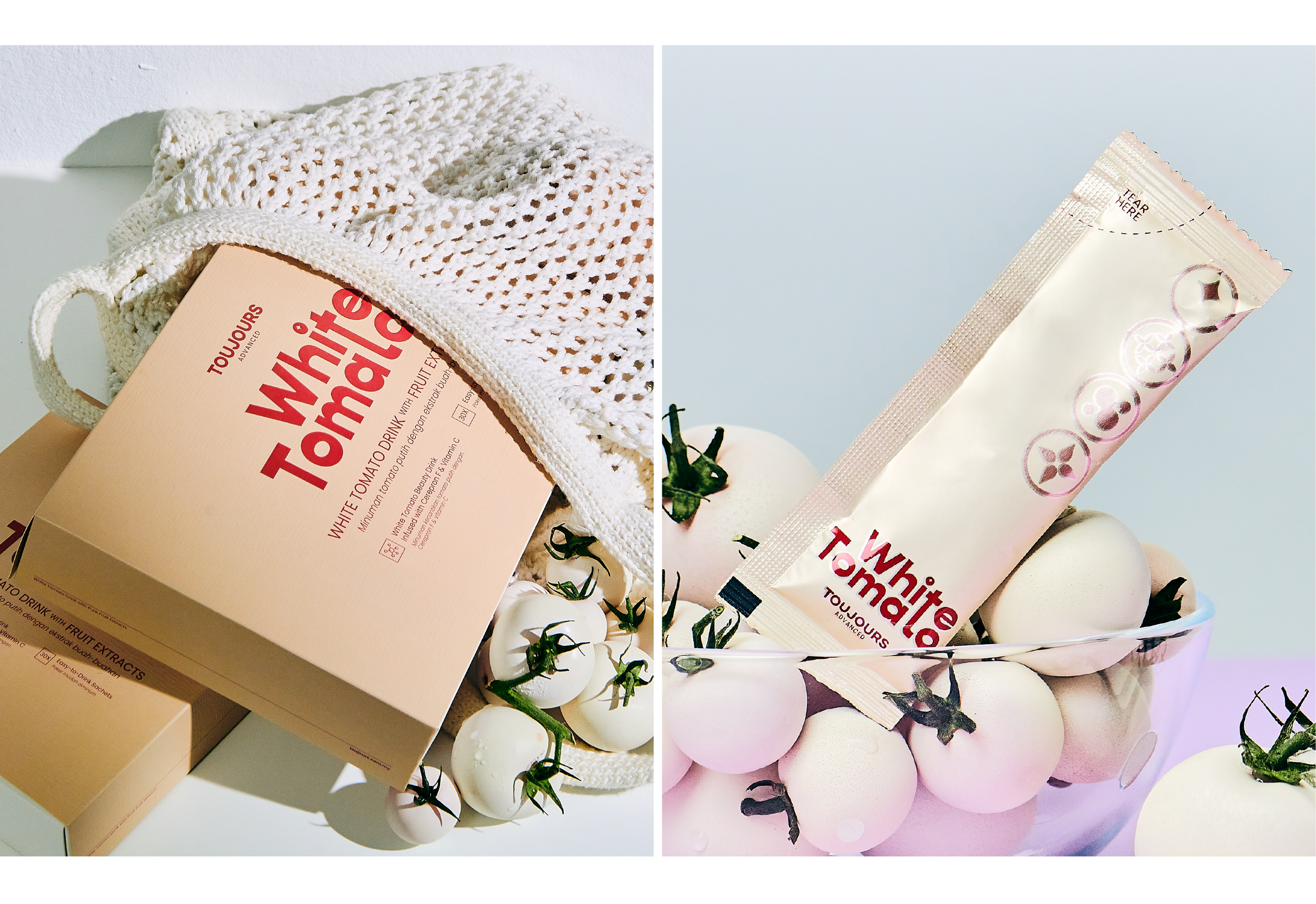 Toujours Advanced White Tomato with Fruit Extracts Drink (30 Sachets)