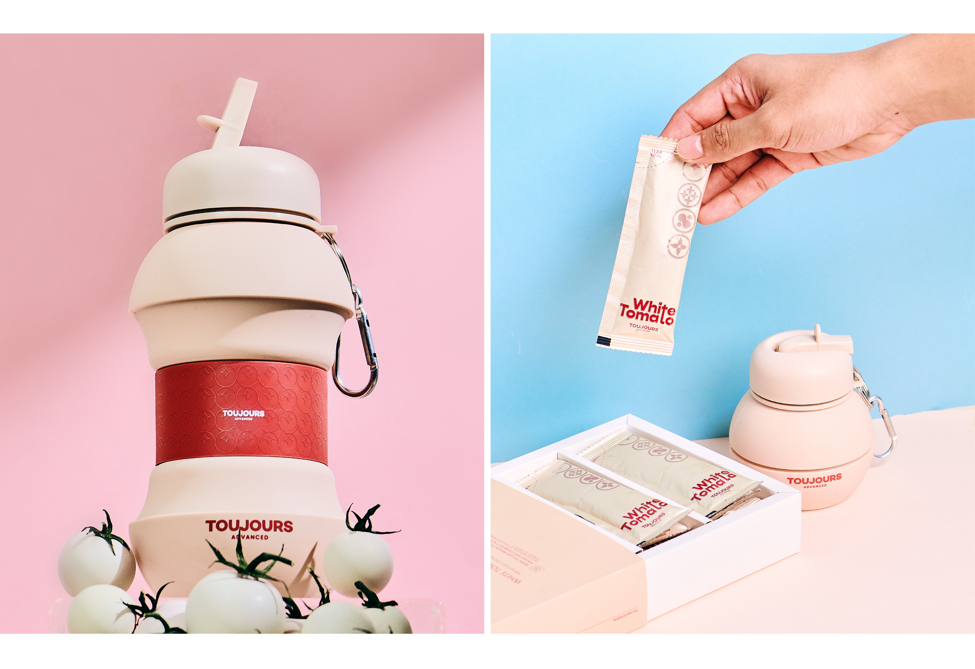 Toujours Advanced White Tomato Water Bottle