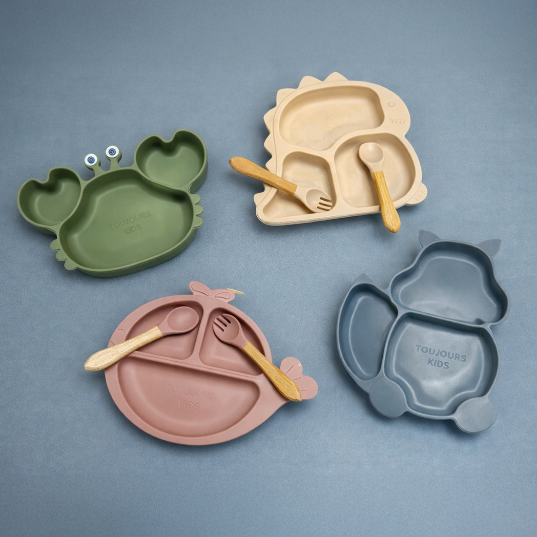 Toujours Kids Silicone Plate Set