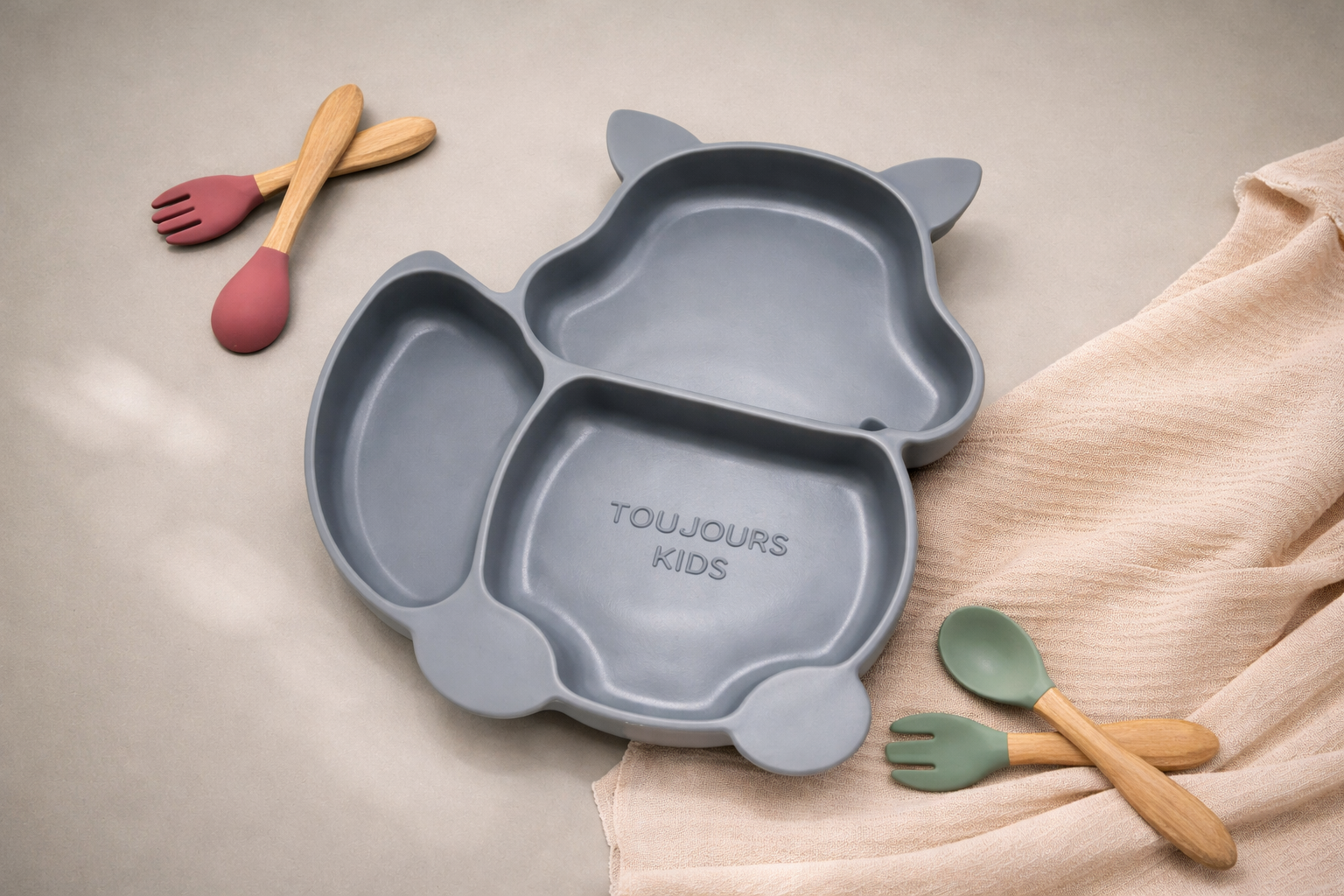 Toujours Kids Silicone Plate Set
