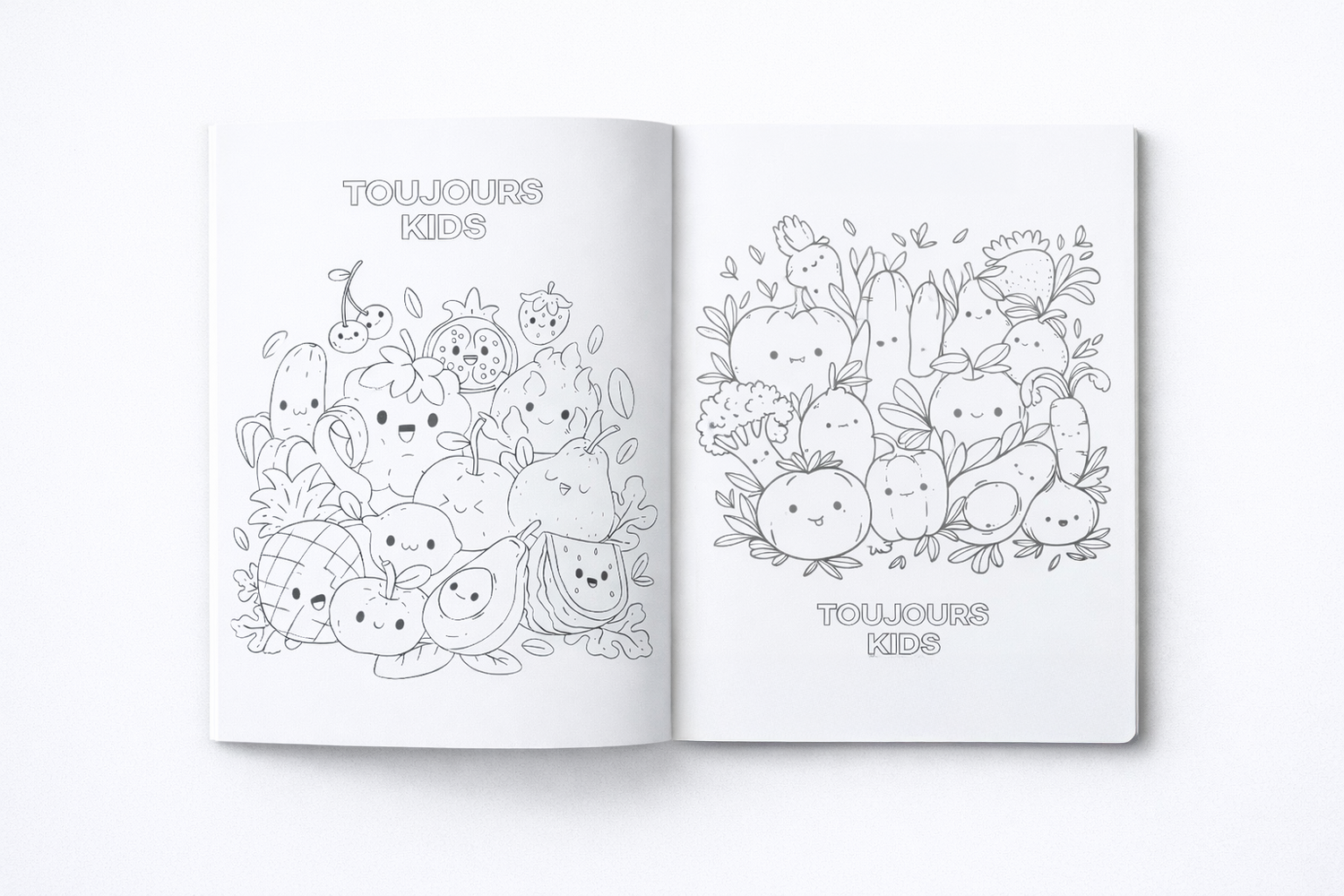Toujours Healthy Coloring Book